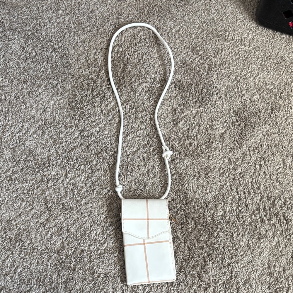 White Crossbody Phone Bag